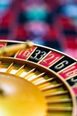 Kumarhanedeki rulet masası Seçici Odak