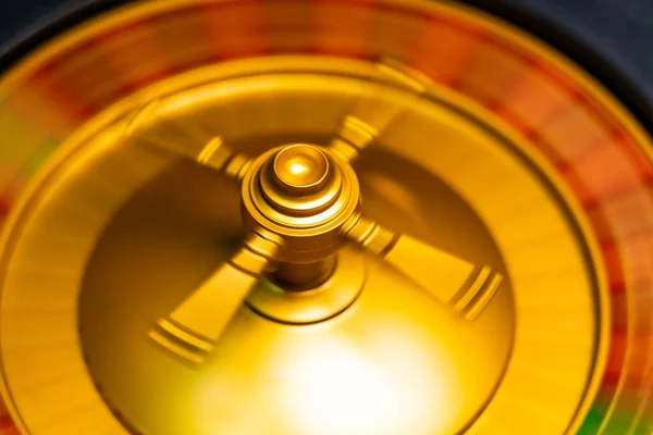 Spinning Roulette Close Casino Selective Focus — Stock Photo, Image