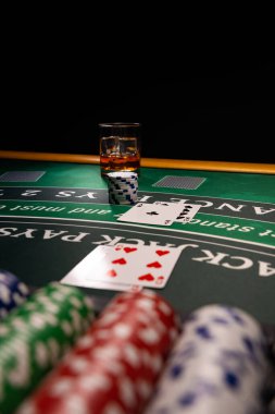 Bir Casino Black Jack masası. 