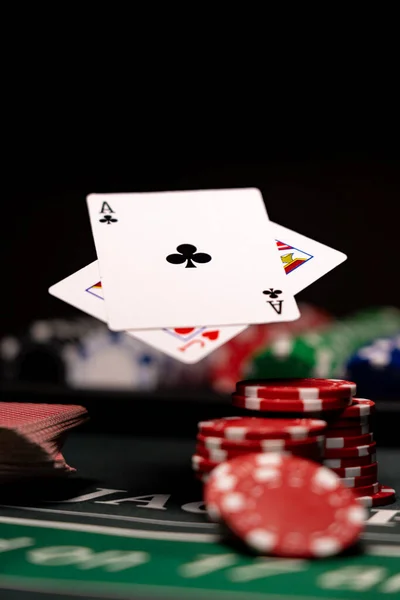 Ett Kasino Black Jack Bord — Stockfoto