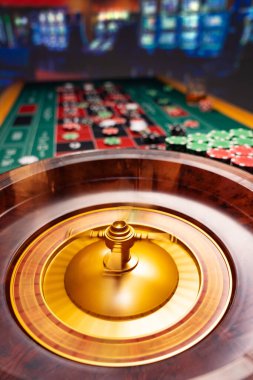 Kumarhanedeki rulet masası Seçici Odak
