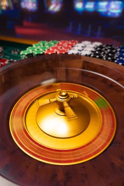 Kumarhanedeki rulet masası Seçici Odak