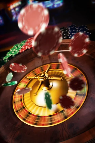 Roulette Bord Närbild Kasinot Selective Focus — Stockfoto
