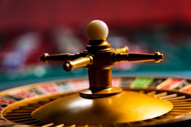 Kumarhanedeki rulet masası Seçici Odak