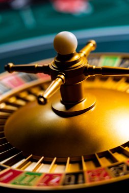 Kumarhanedeki rulet masası Seçici Odak