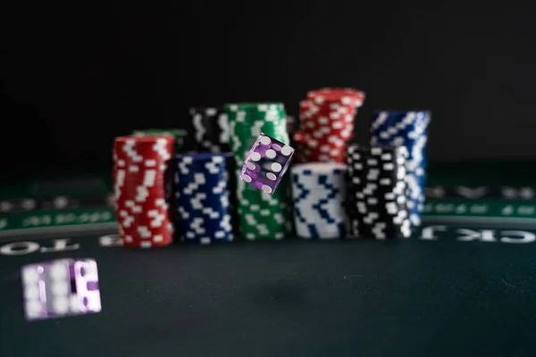 Dices Mesa Del Casino — Foto de Stock