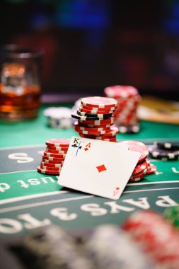 Bir Casino Black Jack masası. 