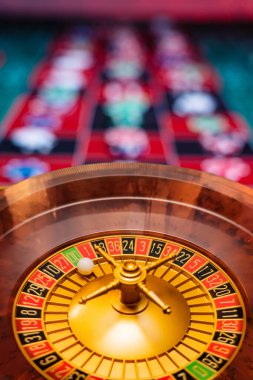 Kumarhanedeki rulet masası Seçici Odak