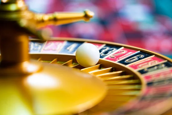 Roulette Table Close Casino Selective Focus — Stock Photo, Image