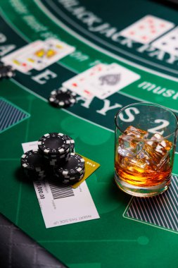 Bir Casino Black Jack masası. 