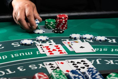Bir Casino Black Jack masası. 
