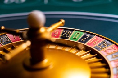 Kumarhanedeki rulet masası Seçici Odak