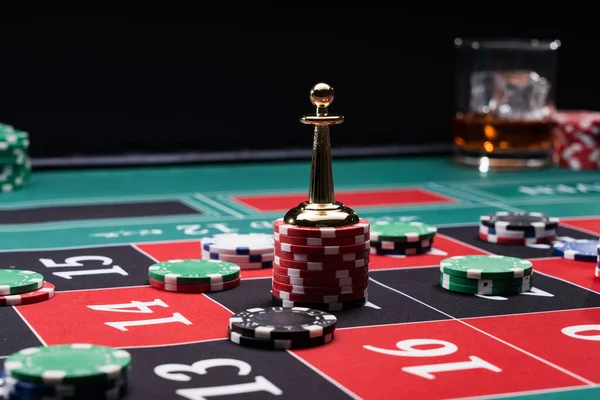 Roulette Dollly Casino Spieltisch — Stockfoto