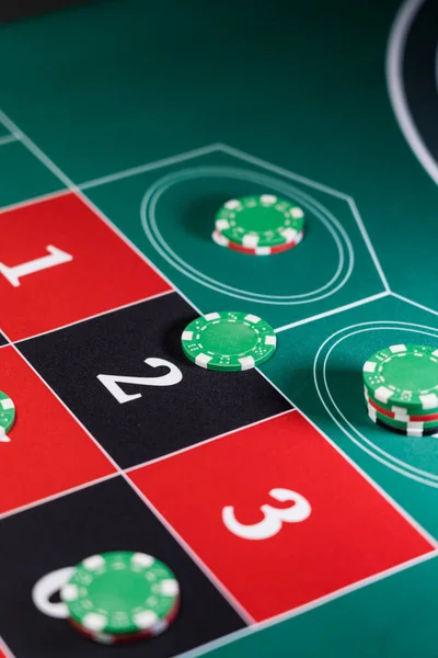 Roulette table close up at the Casino - Selective Focus