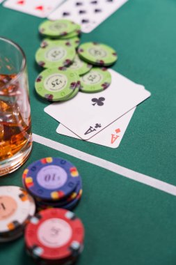 Bir Casino Black Jack masası. 