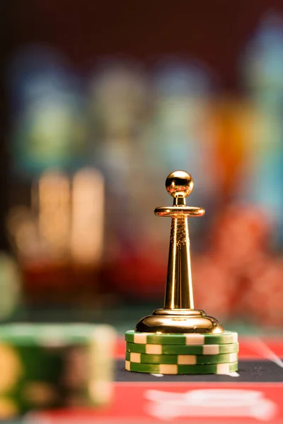 Kumarhane Masasındaki Rulet Kuklası — Stok fotoğraf