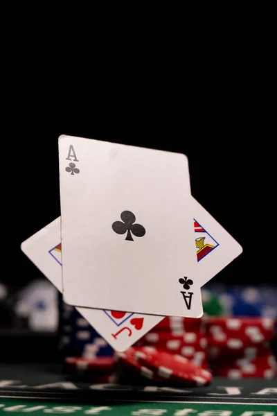 Stół Casino Black Jack — Zdjęcie stockowe