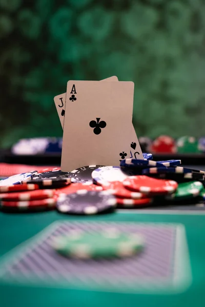 Casino Black Jack Table — Stock Photo, Image