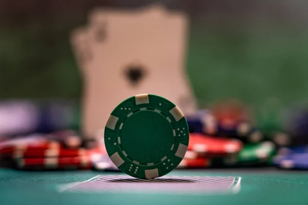 Una Mesa Casino Black Jack — Foto de Stock
