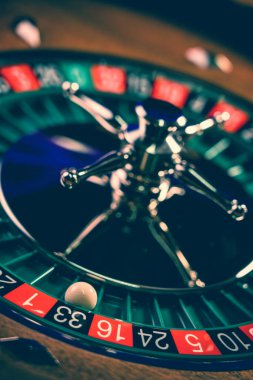 Kumarhanede rulet çarkı kapanır - Seçici Odak