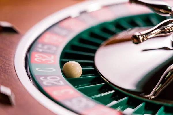 Roulette wheel close up at the Casino - Selective Focus