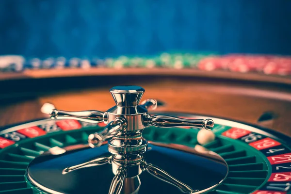 Roulette Table Close Casino Selective Focus — Stock Photo, Image