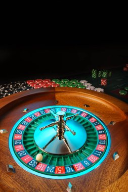 Kumarhanedeki rulet masası Seçici Odak