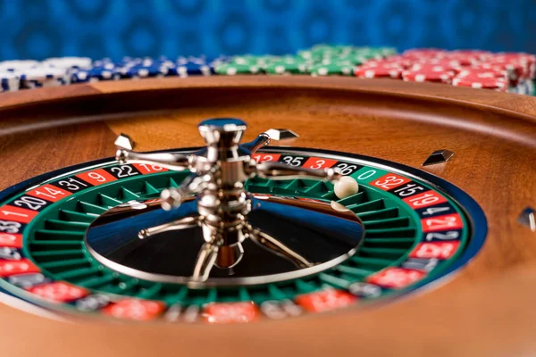 Roulette Tavolo Vicino Casinò Focus Selettivo — Foto Stock