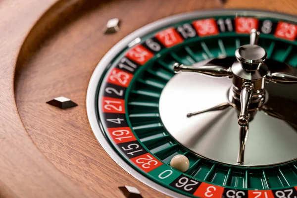 Roulette table close up at the Casino - Selective Focus