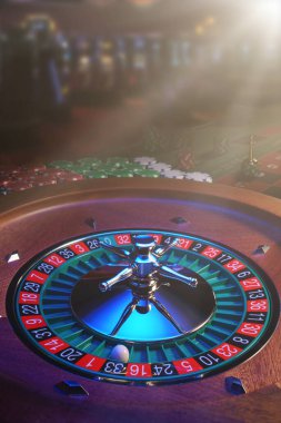 Kumarhanedeki rulet masası Seçici Odak