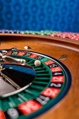 Kumarhanedeki rulet masası Seçici Odak