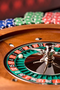 Kumarhanedeki rulet masası Seçici Odak