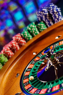 Kumarhanedeki rulet masası Seçici Odak