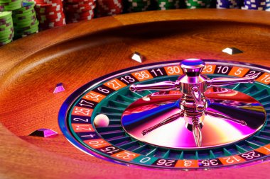 Kumarhanedeki rulet masası Seçici Odak