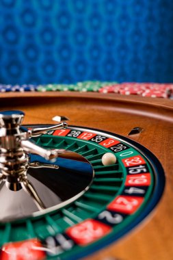 Kumarhanedeki rulet masası Seçici Odak