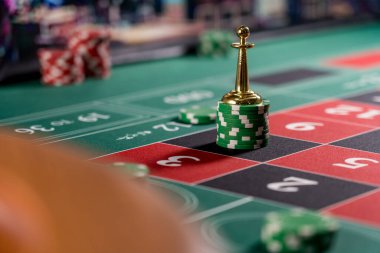 Kumarhanedeki rulet masası Seçici Odak