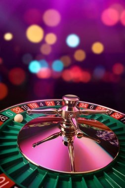 Kumarhanedeki rulet masası Seçici Odak