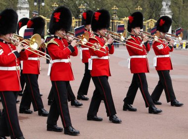 Bekçi Buckingham Sarayı, Londra, İngiltere, değiştirme