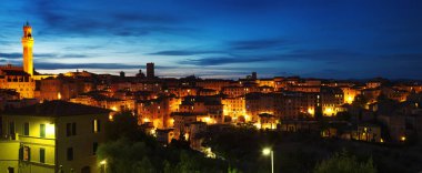 Panorama Siena kenti İtalya