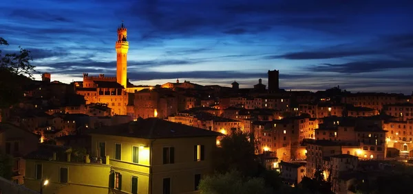 Panorama blick auf siena city italien — Stockfoto