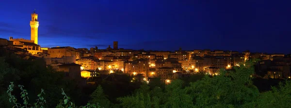 Panorama blick auf siena city italien — Stockfoto