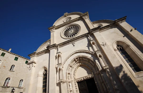 Detail van de kathedraal van St. James Sibenik, Kroatië — Stockfoto