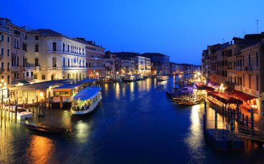 Canale Grande gece, Venedik İtalya