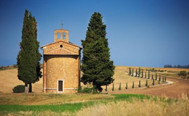 Madonna di Vitaleta, San Quirico d'Orcia, İtalya, Tuscany Şapeli