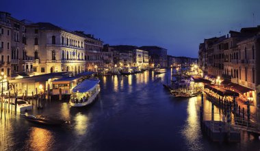 Canale Grande gece, Venedik İtalya