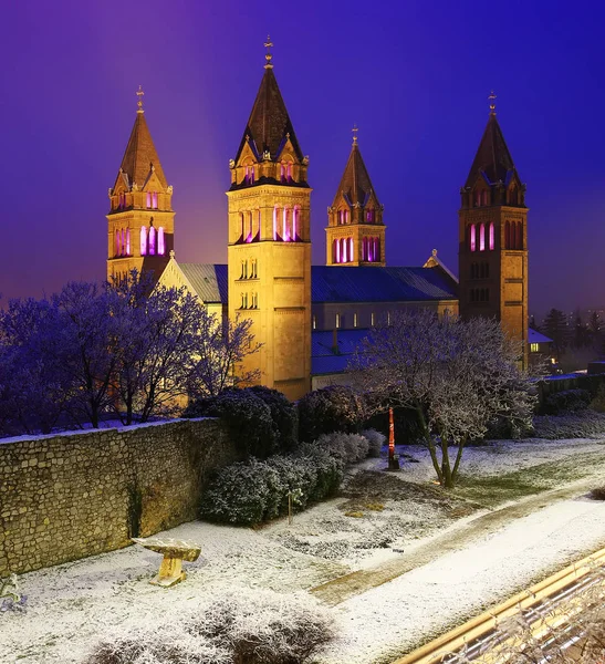 Cattedrale Quattro Torri Pecs Ungheria — Foto Stock