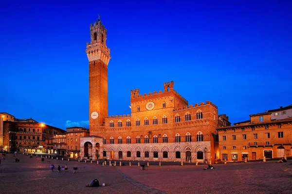 Siena Eine Stadt Zentralitalien Piazza Del Campo Siena Italien Juni — Stockfoto