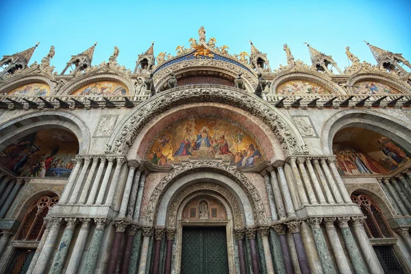 Brána Baziliky San Marco Benátkách Itálie — Stock fotografie
