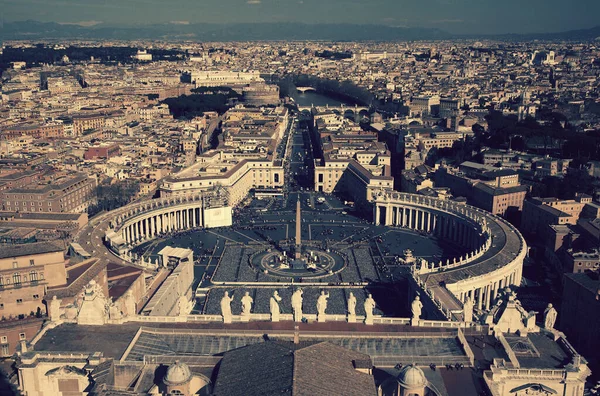 Piazza San Pietro Vatican City Üzerinden Aşağı Bakıyor — Stok fotoğraf