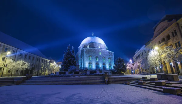 Moskén Stora Torget Pecs Ungern — Stockfoto